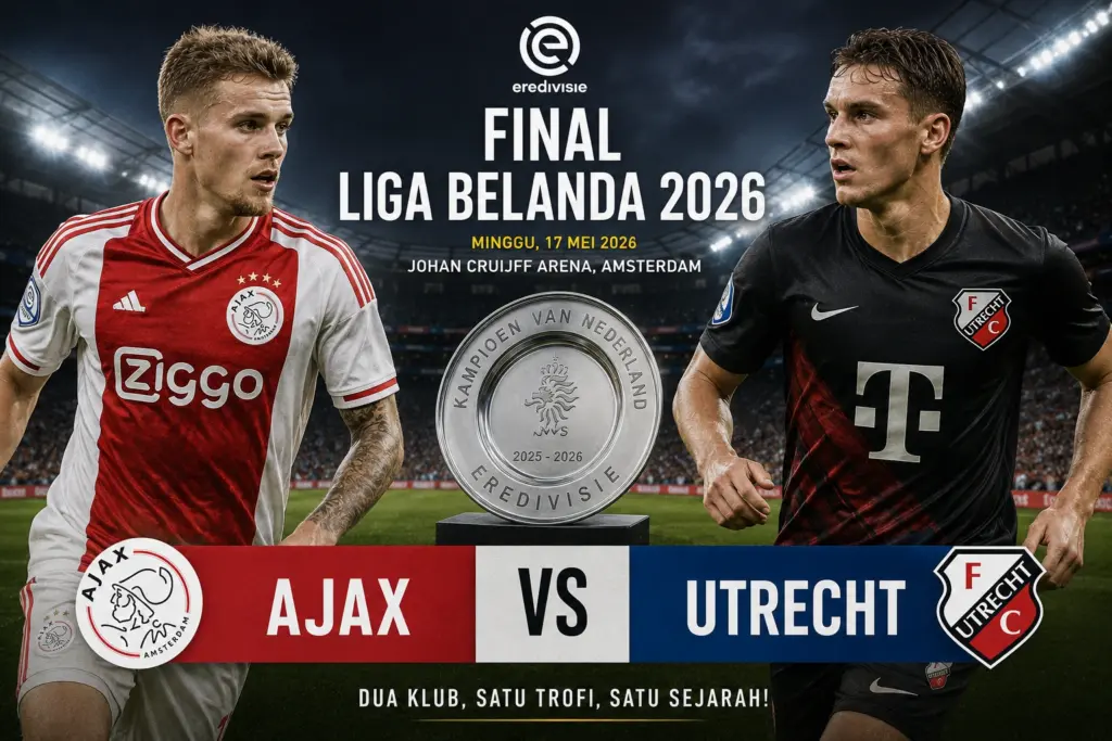 Prediksi Ajax VS Utrecht Final Liga Belanda 2026