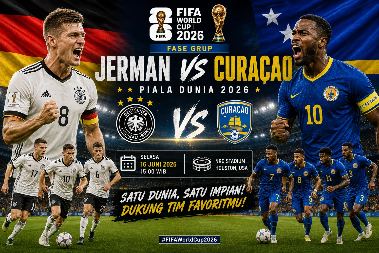 Prediksi Skor Jerman vs Curacao Piala Dunia 2026