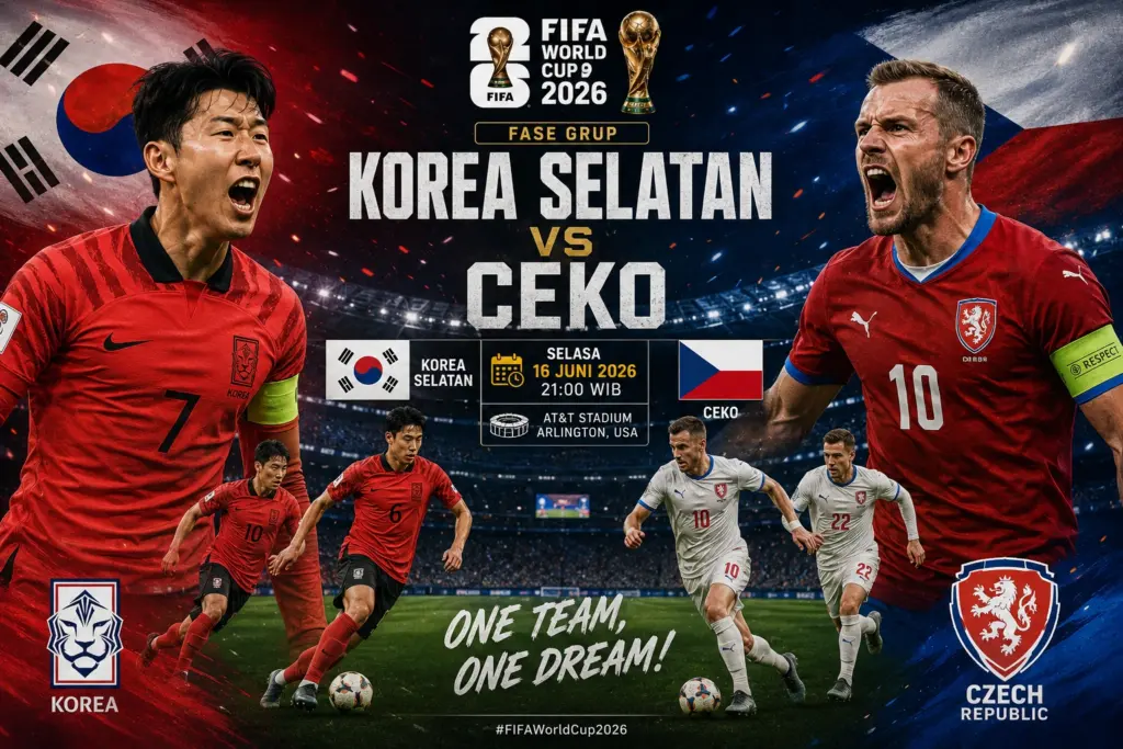 Prediksi Skor Korea Selatan vs Ceko Piala Dunia 2026