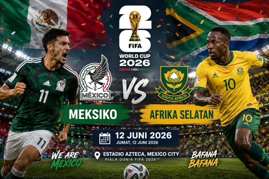Prediksi Skor Meksiko VS Afrika Selatan Piala Dunia12 Juni 2026