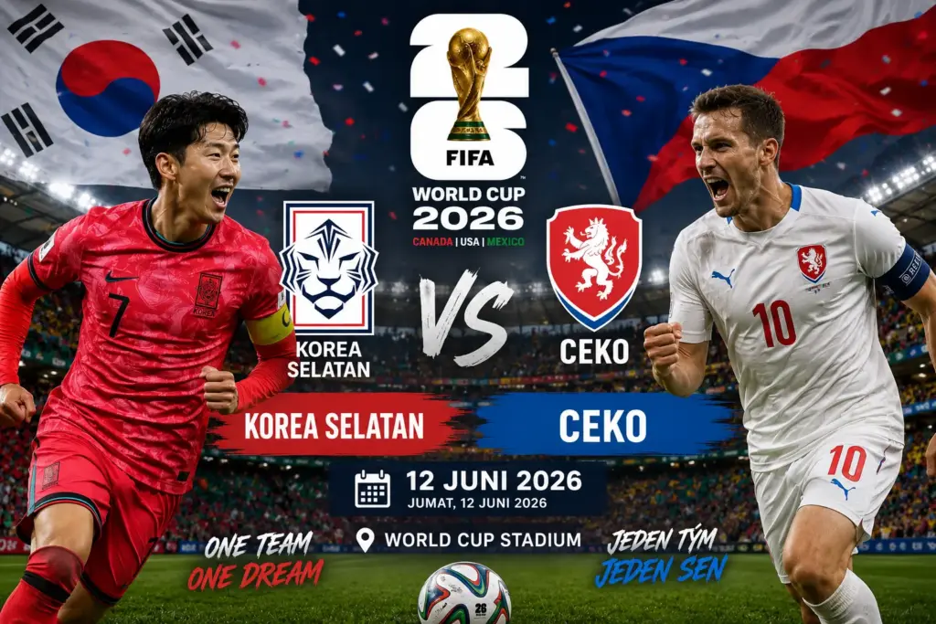 Prediksi skor Korea Selatan vs Ceko Piala Dunia 12 Juni 2026