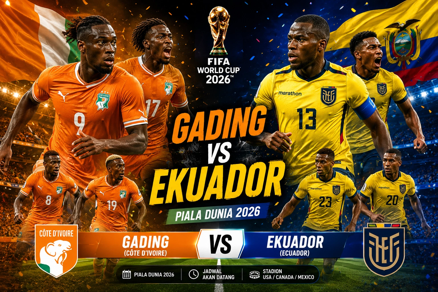Prediksi Skor Gading vs Ekuador 2026