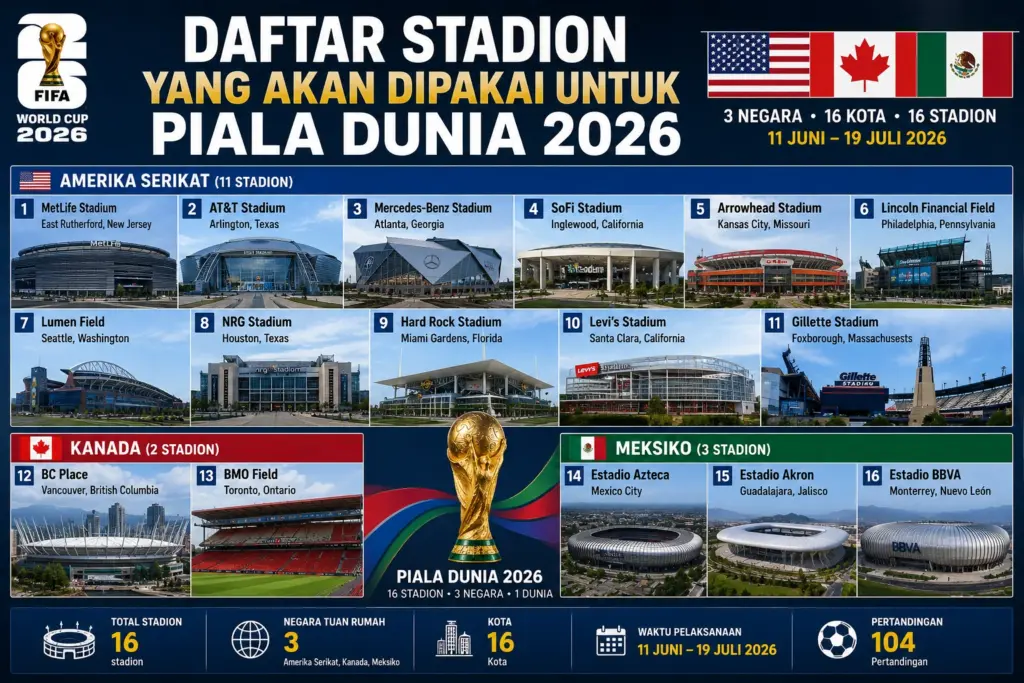 Stadion final Piala Dunia 2026