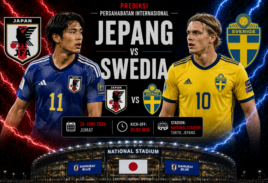 Jadwal Jepang vs Swedia Perebutan Poin Penting di Grup
