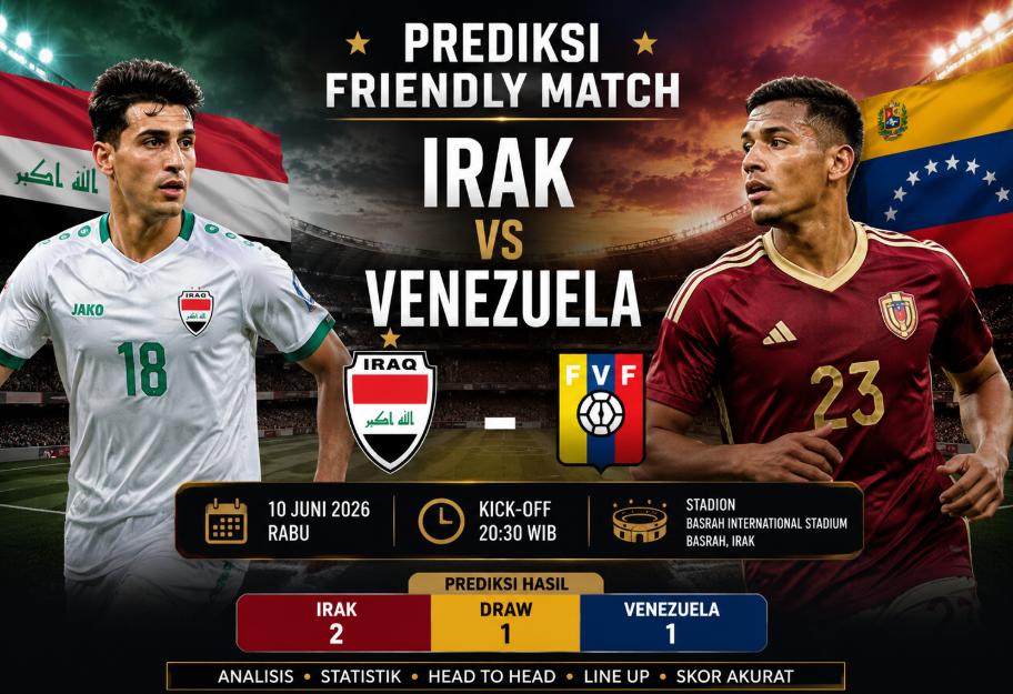 Prediksi Irak vs Venezuela - Duel Sengit Dua Negara