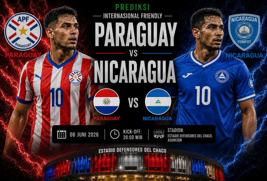 Prediksi Paraguay vs Nicaragua : Adu Laga Dua Benua