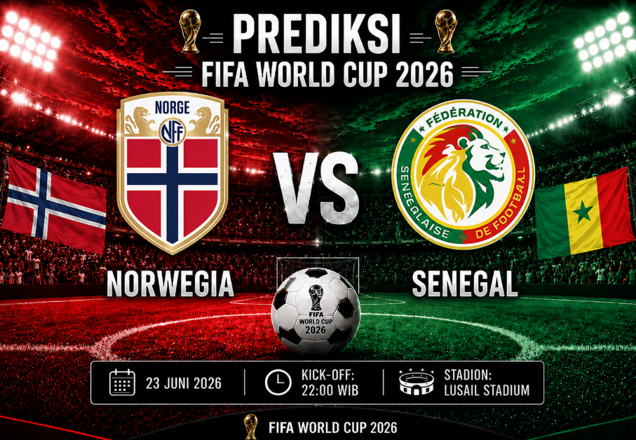 Prediksi Skor Norwegia vs Senegal: Adu Tajam Haaland dan Singa Teranga