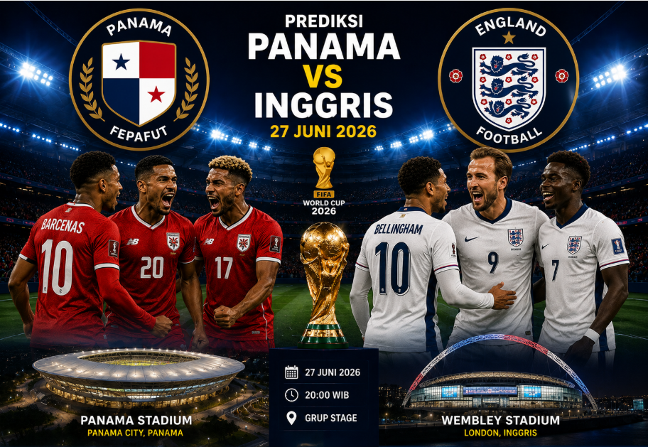 Jadwal Panama vs Inggris 27 Juni 2026: Ujian Berat The Canaleros