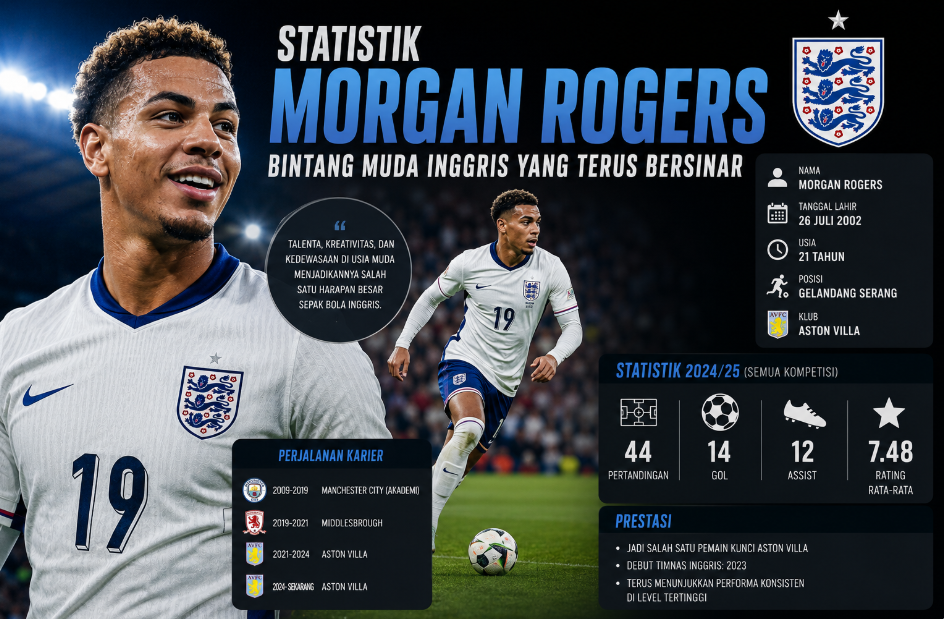 Statistik Morgan Rogers: Bintang Muda Inggris yang Terus Bersinar