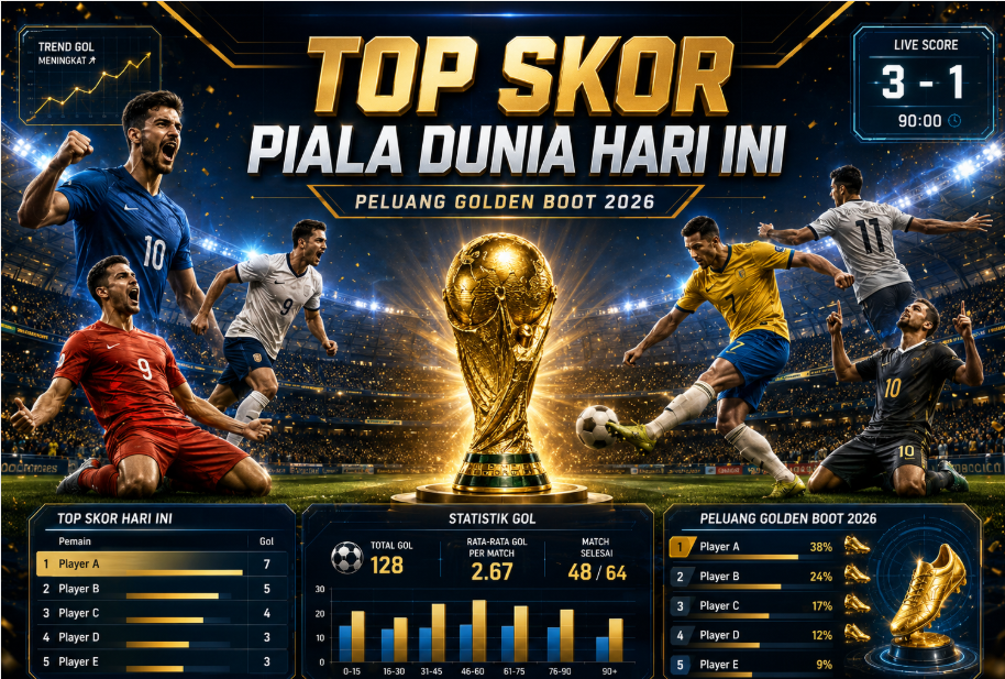 Top Skor Piala Dunia Hari Ini dan Peluang Golden Boot