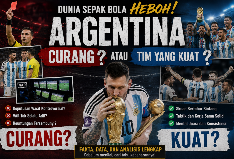 Dunia Sepak Bola Heboh! Argentina Curang atau Tim Yang Kuat?