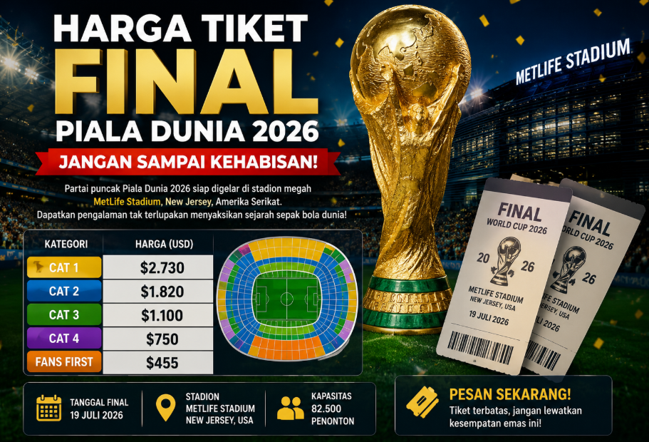 Harga Tiket Final Piala Dunia 2026 Jangan Sampai Kehabisan!