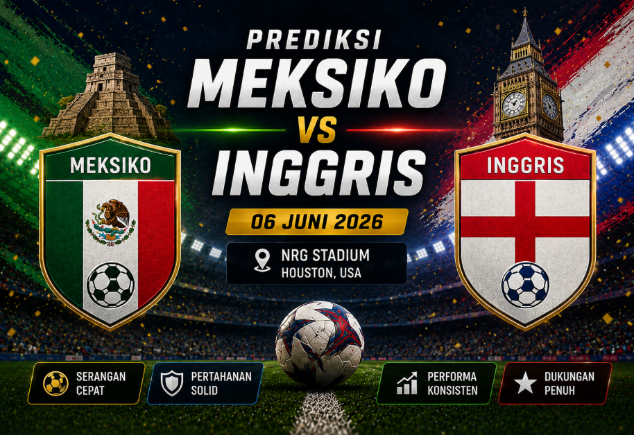 Meksiko vs Inggris Prediksi, Head to Head dan Statistik