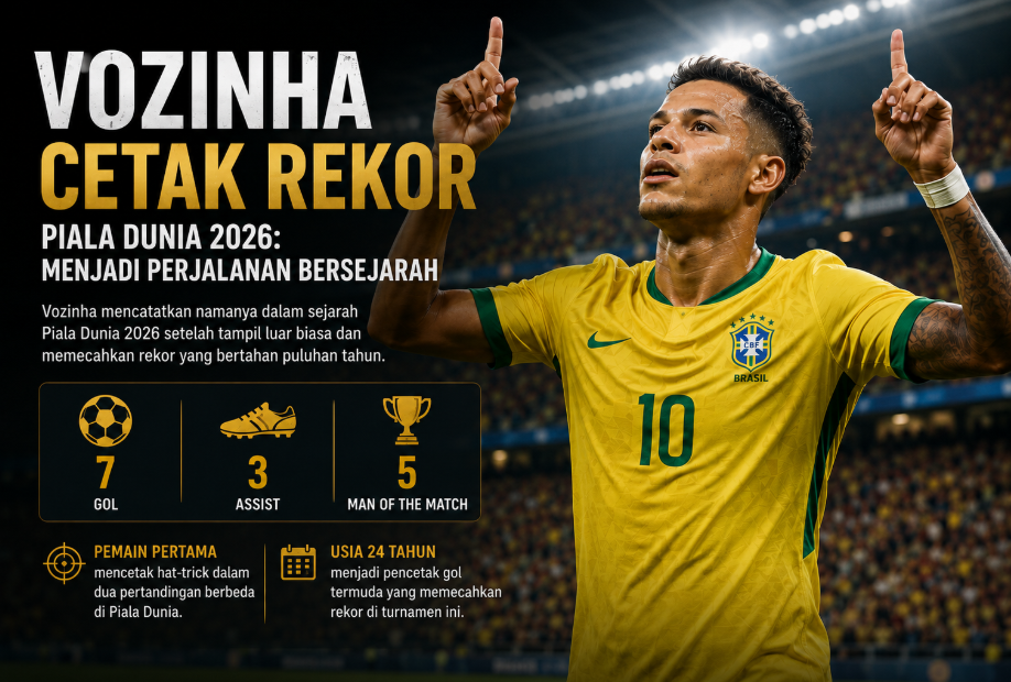 Vozinha cetak rekor di Piala Dunia 2026